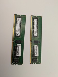 HP 809082-592 - 2pc LOT 16GB 1RX2 PC4-2400T DDR4 Server Memory (32GB)