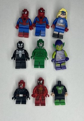 LEGO Marvel Lot of 9 Minifigures Super Heroes & Villians Spider-Man, Venom...