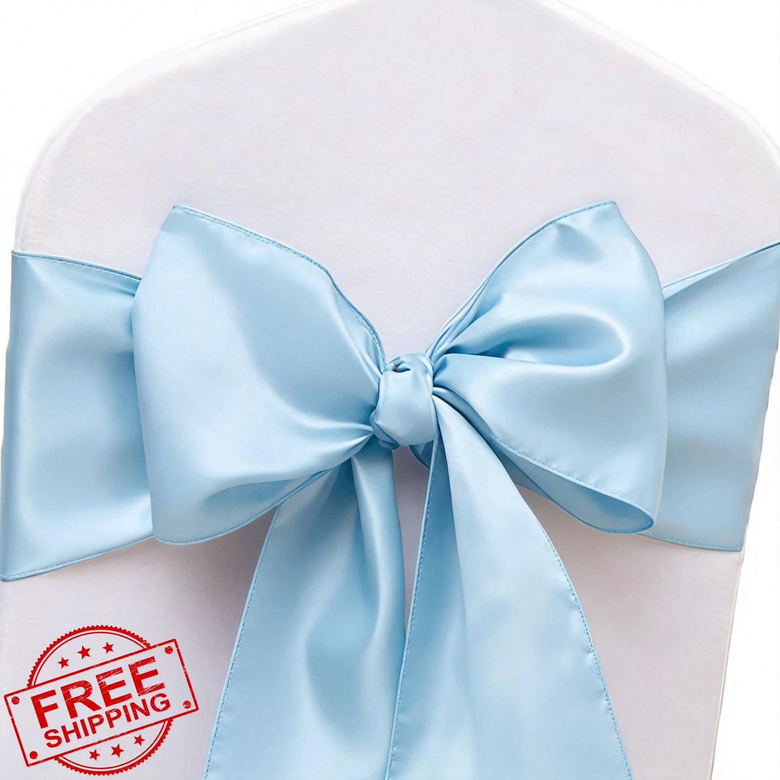 JFDYDM Baby Blue Chair Sashes 50pk