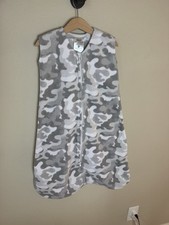 Halo SleepSack Fleece Baby Sleep Sack Gray Camo Medium 6-12 Months