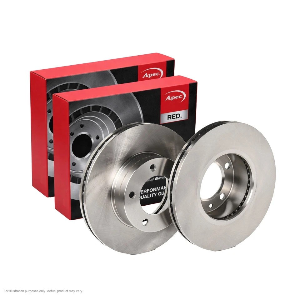 2x Disques de Frein Avant APEC pour VAUXHALL MOVANO Mk I (A) Van 73kW/99HP/2464cc - Photo 1/4