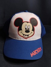 DISNEY MICKEY MOUSE BLUE and WHITE CHILD'S ADJUSTABLE HAT - New With Tags