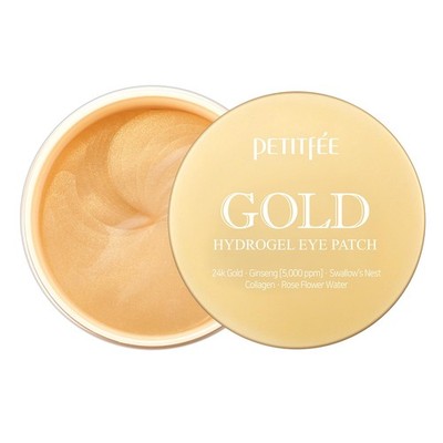 Petitfee Gold Hydrogel Eye Patch 60ea (30pairs) - 24k Gold Eye for Moisturizi...