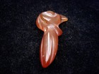 Old Nephrite Jade Stone Carved HongShan Culture Long Beak Bird #02122503 — photo 1
