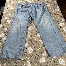 VTG Levi's 505 Regular Fit Straight Leg Jeans Men's 40x30 Blue 90s Casual