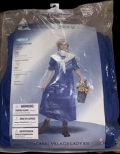 NEW California Costumes Colonial Village Lady Kit Child Size Medium 8-10 R