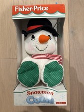 Fisher-Price Snowman Cozie Plush Stuffed Animal 1997 MPN 71093 Small