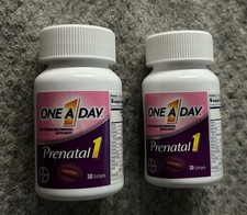  2  One A Day  Prenatal 1  30 Softgels  Sealed  Exp.08/2025