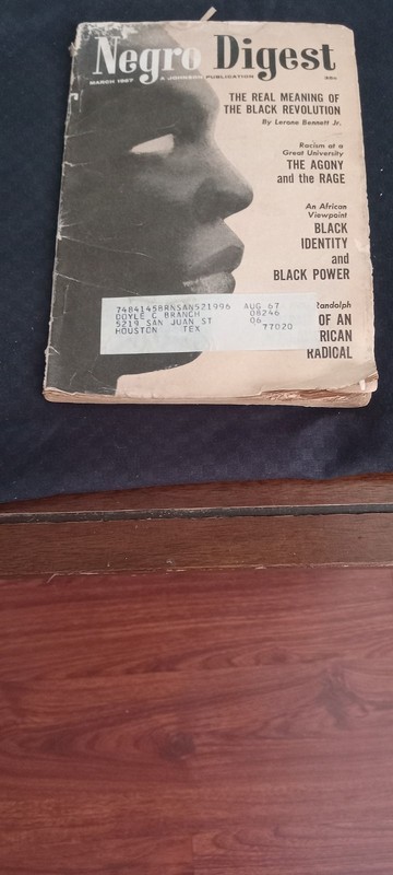 Negro Digest March 1967 Featuring The Real Meaning Of Black Revolution