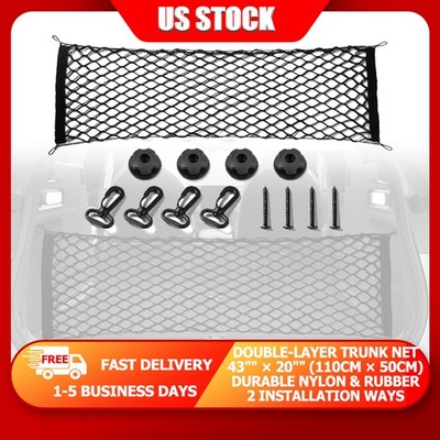 Truck Trunk Cargo Net Double-Layer 110x50cm 43''''x20'''' Large Capacity Anti-Roll