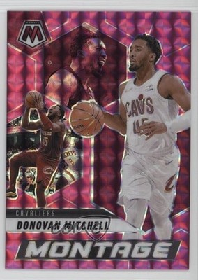2024-25 Panini Mosaic Montage Pink Prizm 119/149 Donovan Mitchell #9 1k6o