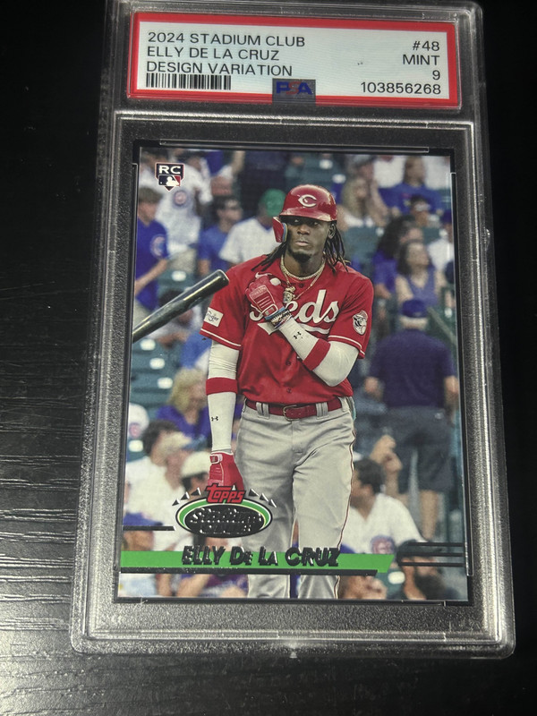 Elly De La Cruz 2024 Topps Stadium Club #48 Design Variation SSP PSA 9 Rookie RC