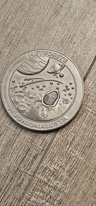 Collectible Meteorite Muonionalusta Coin Artic Circle Sweden Great Condition