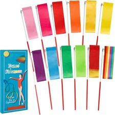 Kids Rhythmic Dance Ribbon Streamers 12-Pack