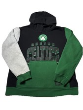 Boston Celtics Kids Black Green Gray Pullover Hoodie Sweatshirt Size Large 14/16
