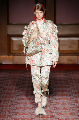 Simone Rocha 2018 rare brocade trousers bows small UK 8 10