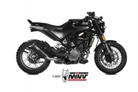 Mivv HR-1 Auspuff Schwarz Passend FüR Husqvarna Svartpilen 125 2021-2023