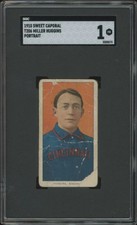 1909 T206 MILLER HUGGINS SWEET CAPORAL 350 PORTRAIT HOF SGC 1 CINCINNATI REDS