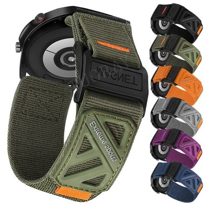 20/22mm Magnet Nylon Armband Für Samsung Galaxy Watch 7 6 5 4 Classic 3 Active 2