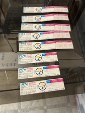 original 1976 PITTSBURGH STEELERS NFL season ticket I.D. CARDS X 8..FREE SHIP