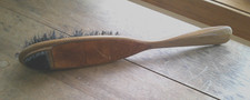 Vintage 3-in-1 Brush With WALNUT Handle And Integrated Shoe Horn- USA