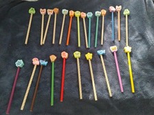 Pencils/ Eraser Toppers 24 Count ,New