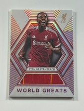 2025-26 Futera Platinum Liverpool World Greats Relic Rd #5 Ryan Gravenberch 1/15