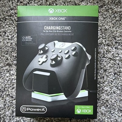 PowerA Black Charging Dock for Xbox One Elite Controller with Battery Pack