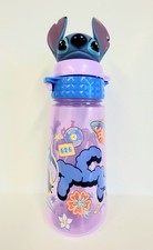 Water PP Bottle - Disney Lilo  Stitch 16oz 3D Molded Cap Straw Cup Kids NEW