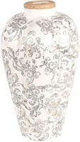 Clayre & Eef 6CE1934L Vase Keramik Beige Grau Ø 24X40 Cm
