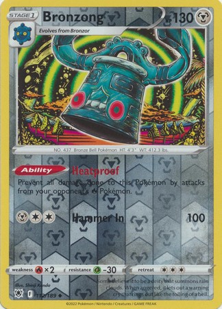BRONZONG 112/189 ASTRAL RADIANCE POKEMON (REVERSE HOLO, NM)