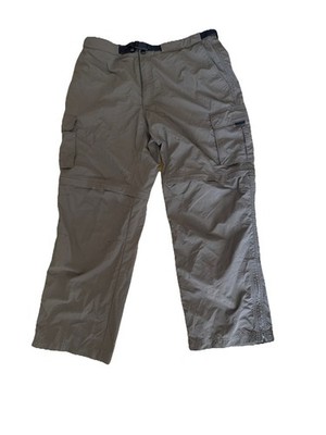 Eastern Mountain Sports Mens 38-S Convertible Hiking Pants Shorts Green Cargo