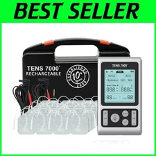 Portable TENS Unit Pain Relief Device - 48 Replacement Pads