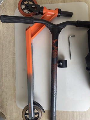 Oxelo Stunt Scooter 520 Burning, Orange Schwarz Grau, Griptape, Unisex Kinder