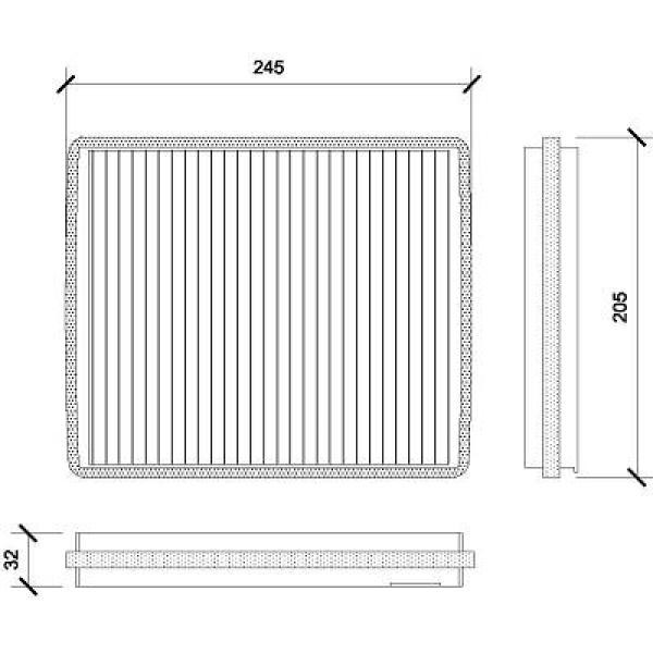 Diederichs DCI0813 Innenraumfilter, Pollenfilter FüR Rover 200 Cabriolet (Xw)-image