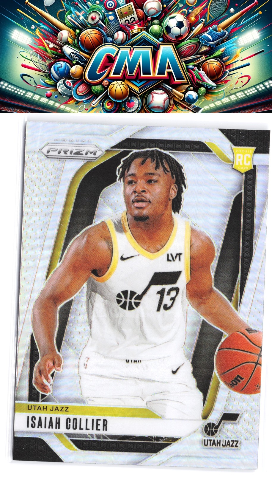 2024-25 Panini Prizm #227 Isaiah Collier Prizms Silver