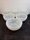Fire King-Anchor Hocking-White Milk Glass Soup-Chili-Cereal Bowl-Set of Six (6)