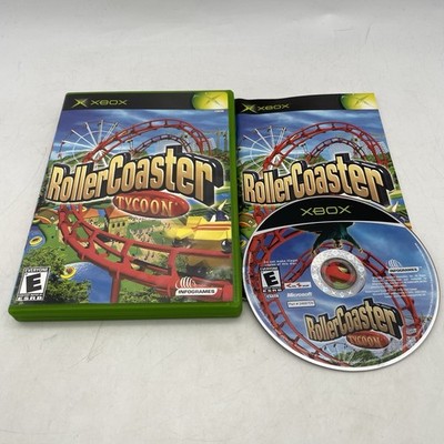 Roller Coaster Tycoon Xbox Complete w/ Manual CIB Tested