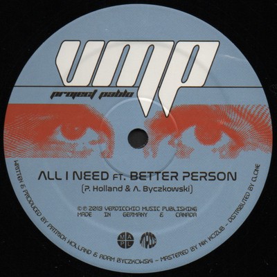 Project Pablo - All I Need / Eye Mask On, Think About Everything (12'') (Near Min