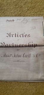 1888 14 Page Vellum Indenture Partnership. John Catt & Co Brighton