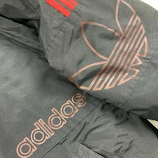 90s Adidas Old School Trefoil Big Logo Puffer Jacket