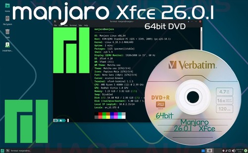 MANJARO Linux Install & Live 64bit DVD