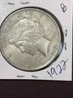 1922 Silver Peace Dollar Coin