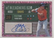 2019 Panini Donruss Bleachers Inc Pink Firework JD Davis #BI-JD Auto 0l2