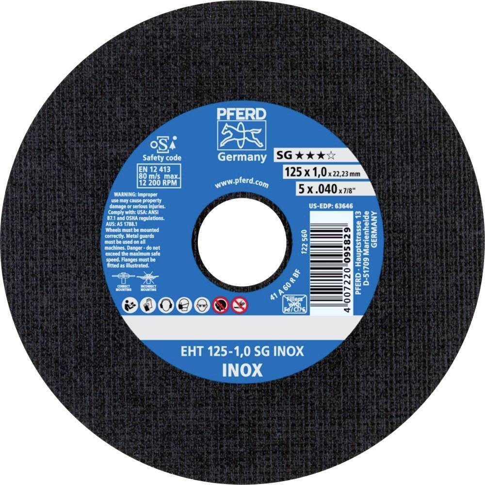 Disque à tronçonner 125 mm ultra fin PFERD SG INOX avec coupe nette sans échauffement thermique