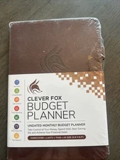 New - Clever Fox Budget Planner Undated Monthly Budget Control Money~Brown~