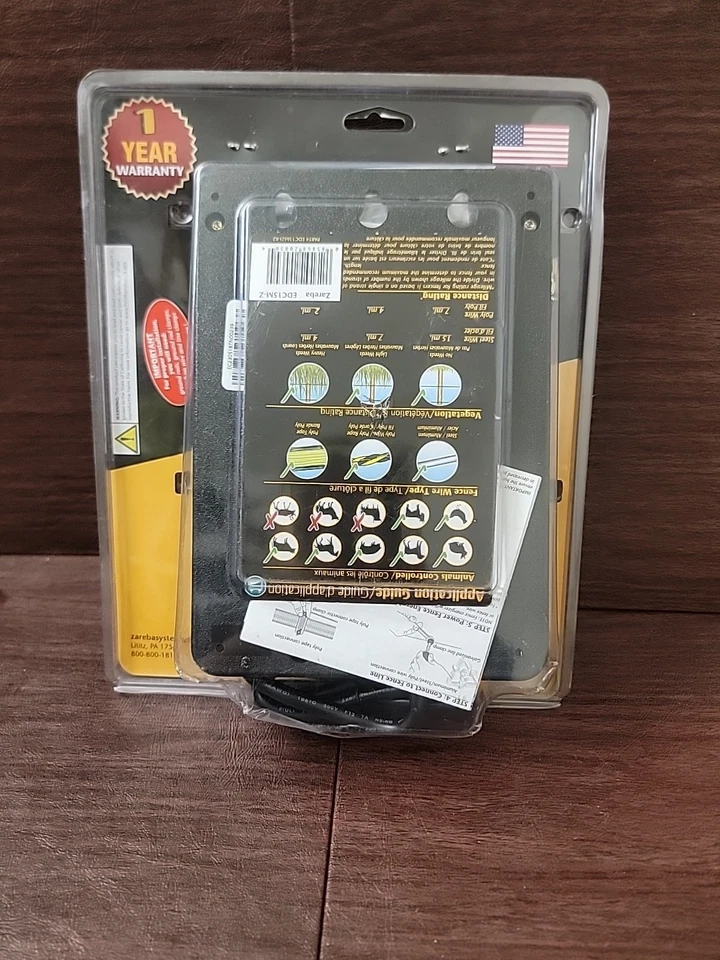 ☆Controlador de cerca eléctrico de baja impedancia Zareba DC Power 15 millas EDC15M-Z... NUEVO Foto 2 de 2