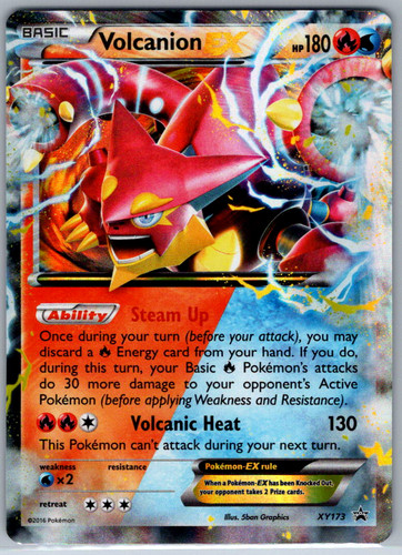 Pokemon Volcanion EX XY Black Star Promo XY173