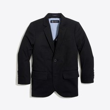 Crewcuts Boys' Thompson Suit Jacket in Flex Chino Black Size 6-7 EUC
