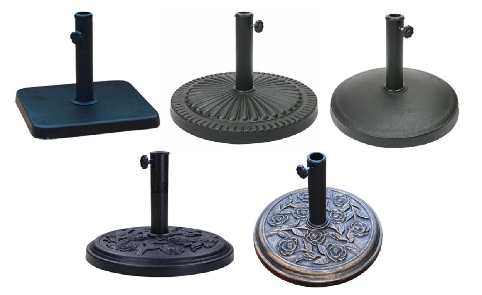 NEW CAST IRON PARASOL BASE STAND UNBRELLA HOLDER PATIO OUTDOOR GARDEN